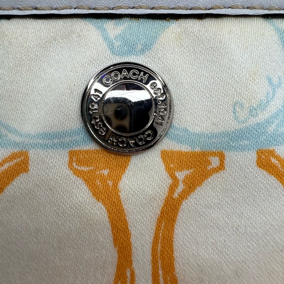 Coach Vintage Scribble C Print Wristlet Multicolor Canvas Y2K Era - Picture 11 of 11